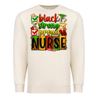 Sandshell black strong proud nurse Premium Sweatshirt - Zillion Design Studio