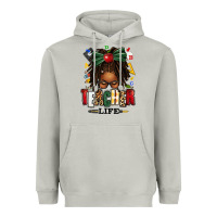 Moon Dust teacher life afro locs messy bun Heavyweight Hoodie - texasbilliewilder