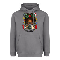 Storm teacher life afro locs messy bun Heavyweight Hoodie - texasbilliewilder