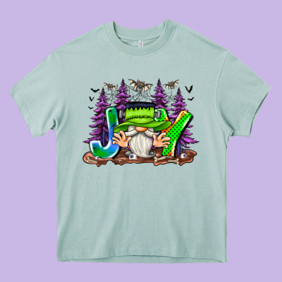 Joy Halloween Gnome Heavy Core Tee Designed By Cowhidedigitalart