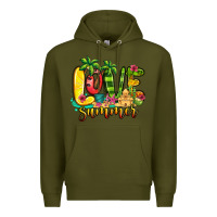 Army Green love summer Premium Hoodie - Jasminsmagicworld