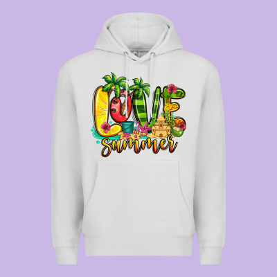 Love Summer Premium Hoodie Designed By Jasminsmagicworld