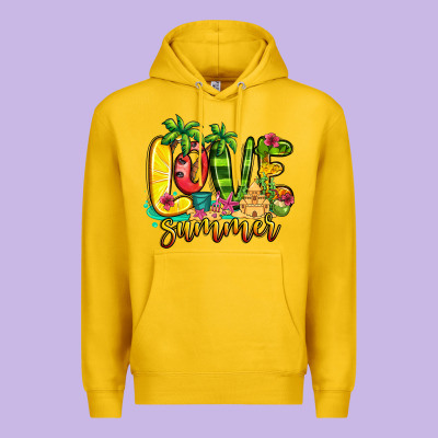 Love Summer Premium Hoodie Designed By Jasminsmagicworld