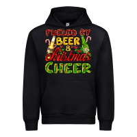 Black fueled by beer and christmas cheer with beer bottles Urban Hoodie - AdoDesignShop