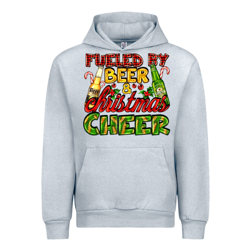 Fueled By Beer And Christmas Cheer With Beer Bottles Urban Hoodie by AdoDesignShop | Teevron