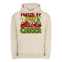 Pigment French Oak fueled by beer and christmas cheer with beer bottles Urban Hoodie - AdoDesignShop
