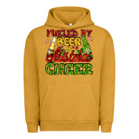 Pigment Peanut Butter fueled by beer and christmas cheer with beer bottles Urban Hoodie - AdoDesignShop