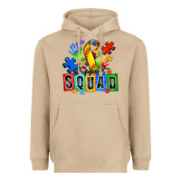 Mushroom softball support squad autism Heavyweight Hoodie - Zillion Design Studio