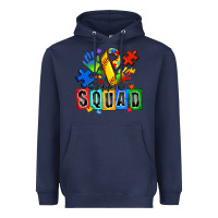 Navy softball support squad autism Heavyweight Hoodie - Zillion Design Studio