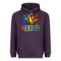 Plum softball support squad autism Heavyweight Hoodie - Zillion Design Studio