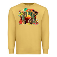 Antique Gold summer tx Premium Sweatshirt - texasbilliewilder