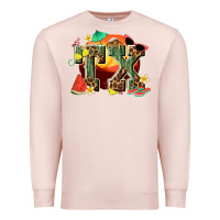 Pale Pink summer tx Premium Sweatshirt - texasbilliewilder