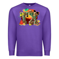Purple summer tx Premium Sweatshirt - texasbilliewilder