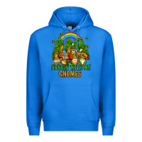 True Royal hangin with my gnomes with rainbow Premium Hoodie - AdoDesignShop