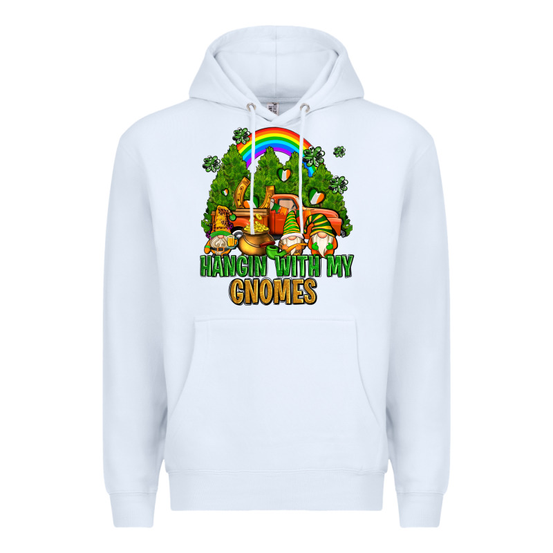 Hangin With My Gnomes With Rainbow Premium Hoodie by AdoDesignShop | Teevron