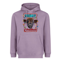 Lavender Merry Christmas Calf Heavyweight Hoodie - RanaPortraitStore