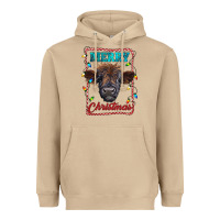 Mushroom Merry Christmas Calf Heavyweight Hoodie - RanaPortraitStore