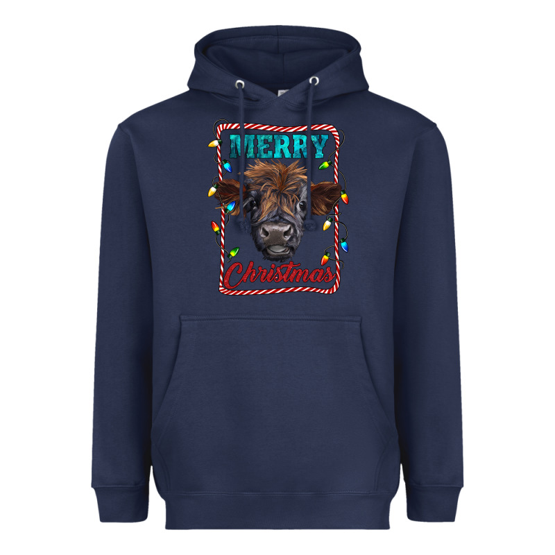 Merry Christmas Calf Heavyweight Hoodie by RanaPortraitStore | Teevron