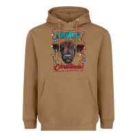 Toasted Coconut Merry Christmas Calf Heavyweight Hoodie - RanaPortraitStore