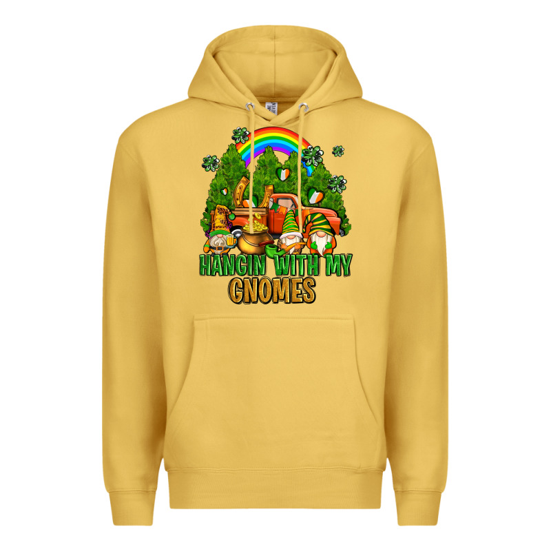 Hangin With My Gnomes With Rainbow Premium Hoodie by AdoDesignShop | Teevron