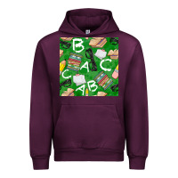 Mauve Wine english class seamless pattern Urban Hoodie - BundleAndBundleShop