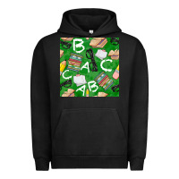 Pigment Black english class seamless pattern Urban Hoodie - BundleAndBundleShop
