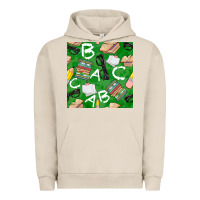 Pigment French Oak english class seamless pattern Urban Hoodie - BundleAndBundleShop