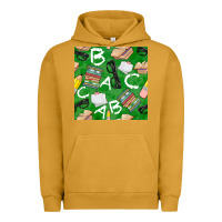 Pigment Peanut Butter english class seamless pattern Urban Hoodie - BundleAndBundleShop