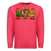 Cardinal peace love tacos Premium Sweatshirt - Zillion Design Studio