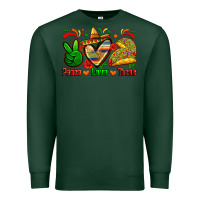 Sports Green peace love tacos Premium Sweatshirt - Zillion Design Studio
