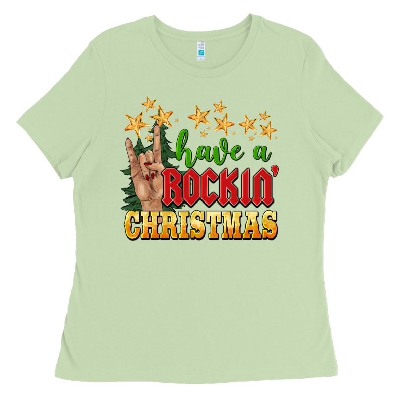 Have A Rockin Christmas Ladies Tee by BarkalooDesign | Teevron