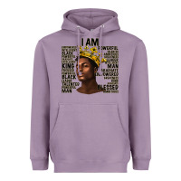 Lavender afro man black king i am Heavyweight Hoodie - texasbilliewilder