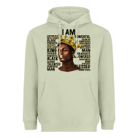 Matcha afro man black king i am Heavyweight Hoodie - texasbilliewilder