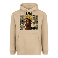 Mushroom afro man black king i am Heavyweight Hoodie - texasbilliewilder