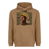 Toasted Coconut afro man black king i am Heavyweight Hoodie - texasbilliewilder