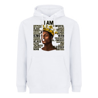 White afro man black king i am Heavyweight Hoodie - texasbilliewilder