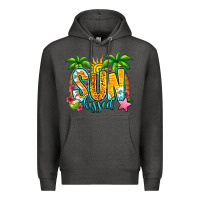 Charcoal Heather sun kissed summer Premium Hoodie - Jasminsmagicworld