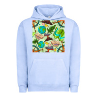 Pigment Grape Ice geography class seamless pattern Urban Hoodie - BundleAndBundleShop