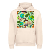 Sandshell geography class seamless pattern Urban Hoodie - BundleAndBundleShop
