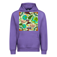 Tulip geography class seamless pattern Urban Hoodie - BundleAndBundleShop