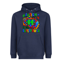 Navy autism is his superpower ripped Heavyweight Hoodie - Zillion Design Studio