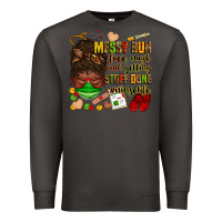 Smoke messy bun face mask & getting stuff done  #nurselife Premium Sweatshirt - Zillion Design Studio
