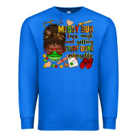 True Royal messy bun face mask & getting stuff done  #nurselife Premium Sweatshirt - Zillion Design Studio