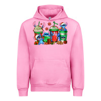 Fuchsia Pink christmas stitch coffee Urban Hoodie - Jasminsmagicworld