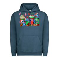 Pigment Midnight Navy christmas stitch coffee Urban Hoodie - Jasminsmagicworld