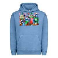 Pigment Pebble Blue christmas stitch coffee Urban Hoodie - Jasminsmagicworld