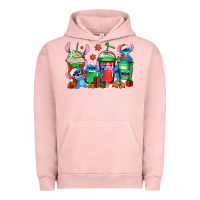 Pigment Salmon christmas stitch coffee Urban Hoodie - Jasminsmagicworld