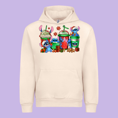 Christmas Stitch Coffee Urban Hoodie Designed By Jasminsmagicworld