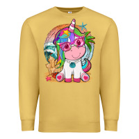 Antique Gold summer unicorn tbw Premium Sweatshirt - texasbilliewilder