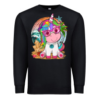 Black summer unicorn tbw Premium Sweatshirt - texasbilliewilder